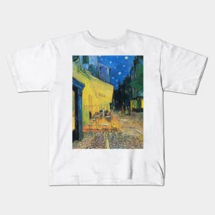 Café Terrace at Night Kids T-Shirt